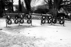 Wreath Holders in the Snow - March 2018